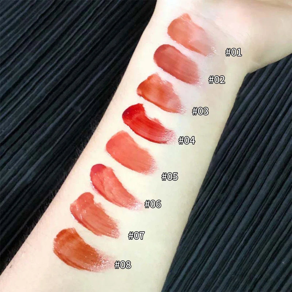 Water Light Nude Brown Lipgloss Lasting Waterproof Mirror Glass Tea Red Lipstick Not Easy To Fade Lip Glaze Lips Makeup Cosmetic - Seprincess