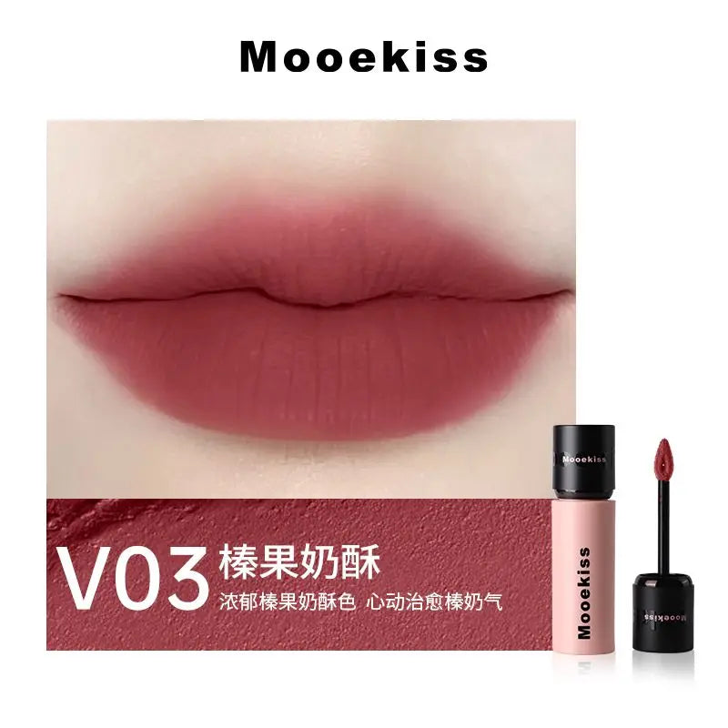 Mooekiss Matte Liquid Lipstick Lasting Non-stick Cup Velvet Lip Clay Lip Gloss Autumn and Winter Chestnut Lip Makeup Maquillaje - Seprincess