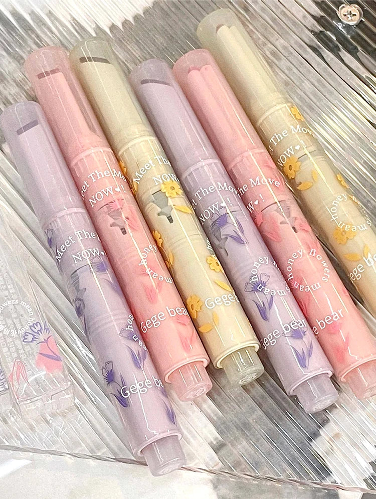 Gege bear flower words honey lipstick moisturizing mirror gloss jelly love lipstick lipstick pen - Seprincess