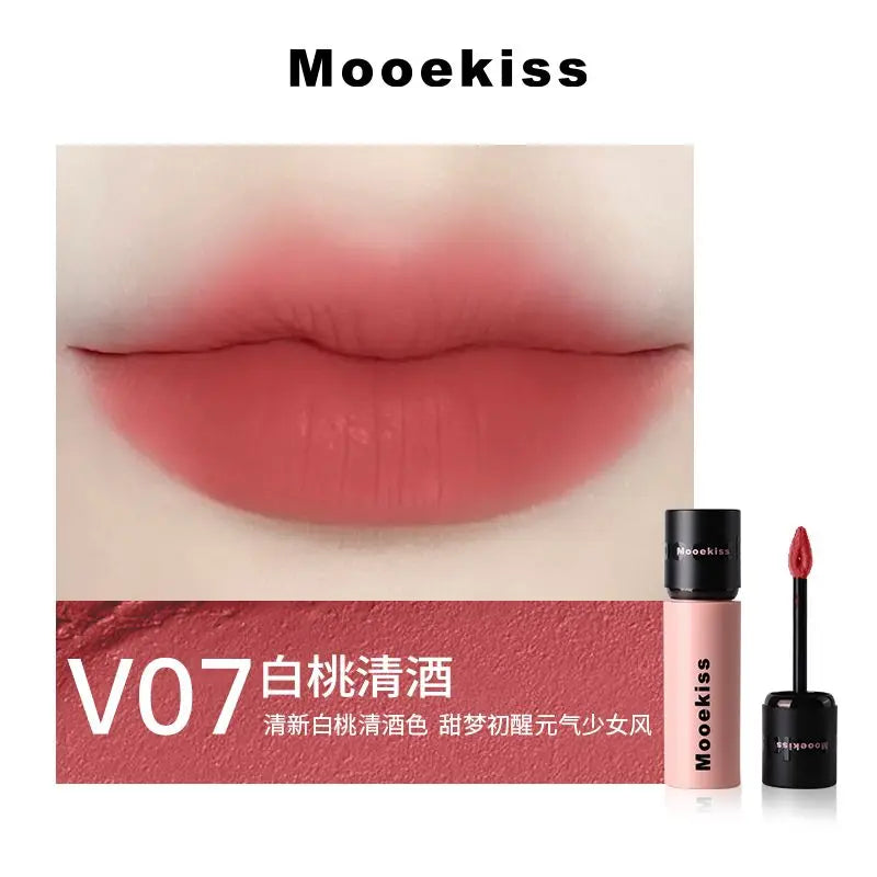 Mooekiss Matte Lipstick Lasting Non-stick Cup Matte Lip Glaze Autumn and Winter Chestnut Color Sexy Lip Makeup Maquiagem - Seprincess