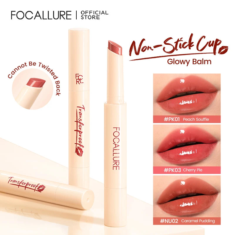 FOCALLURE Translucent Luster Moisturizing Lip Balm Long Lasting Lightweight Not-stick Cup Watery Lipstick Pen Makeup Cosmetics - Seprincess