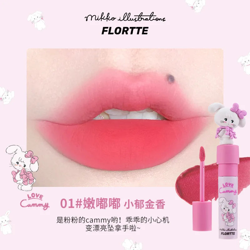 FLORTTE/MIKKO Co Branded Lipstick Milk Cake Lip Cream Soft Lip Mud Lip Glaze Tint Matte Velvet Lipsticks Beauty Korean Cosmetics - Seprincess