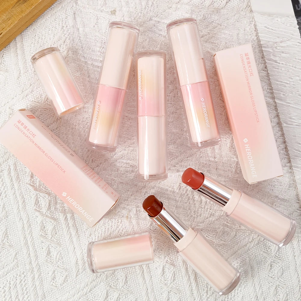 8 Colors Mirror Moisturizing Lipstick Plumping Lasting Non-stick Cup Hydrating Crystal Lip Tint Water Light Lips Makeup Cosmetic - Seprincess