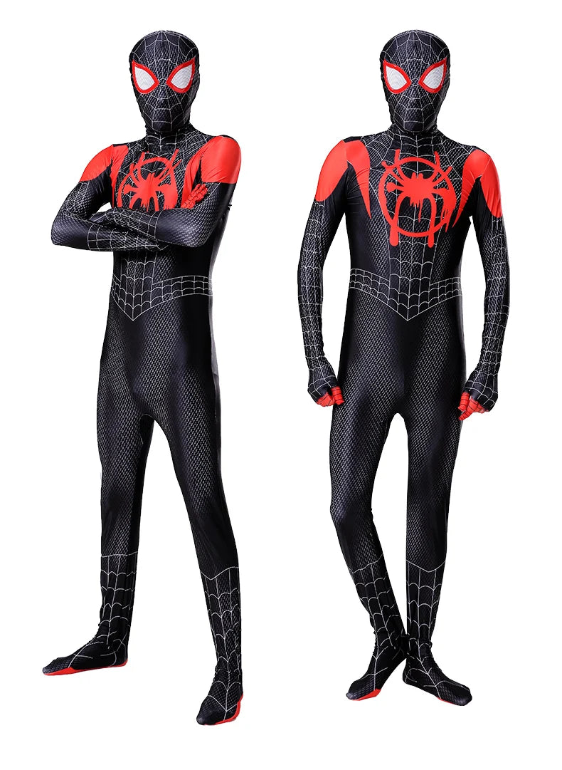 Child Spiderman Costume Peter Parker Bodysuit Halloween Boys Girls Play Movie Fan Cosplay Fantasy - Seprincess