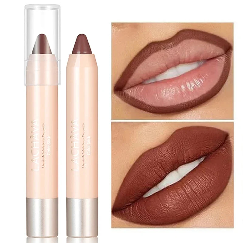 Matte Nude Brown Lipliner Pen Waterproof Lasting Non-stick Cup Plumping Natural Contouring Lipstick Pencil Lips Makeup Cosmetics - Seprincess