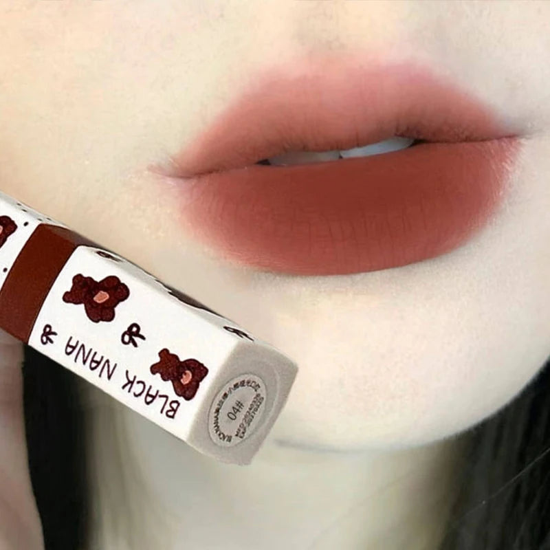 Waterproof Matte Coffee Brown Lipstick Moisturizing Long Lasting Not Easy To Fade Low Saturation Rose Pink Brown Lip Gloss - Seprincess