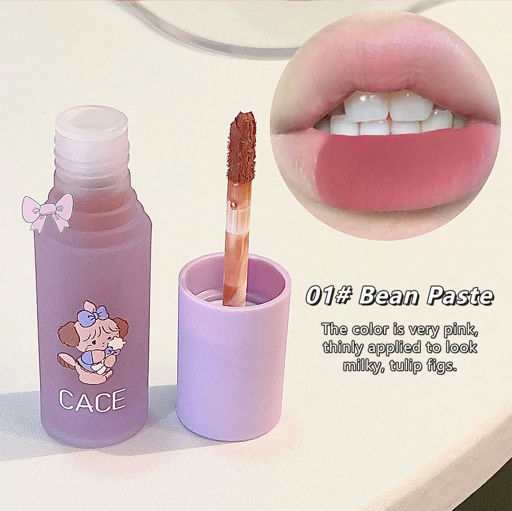 Matte Velvet Lip Gloss Long Lasting Lip Mud Tint Blush Non-stick Cup Waterproof Lipstick Female Makeup Korean Cosmetic Sets - Seprincess