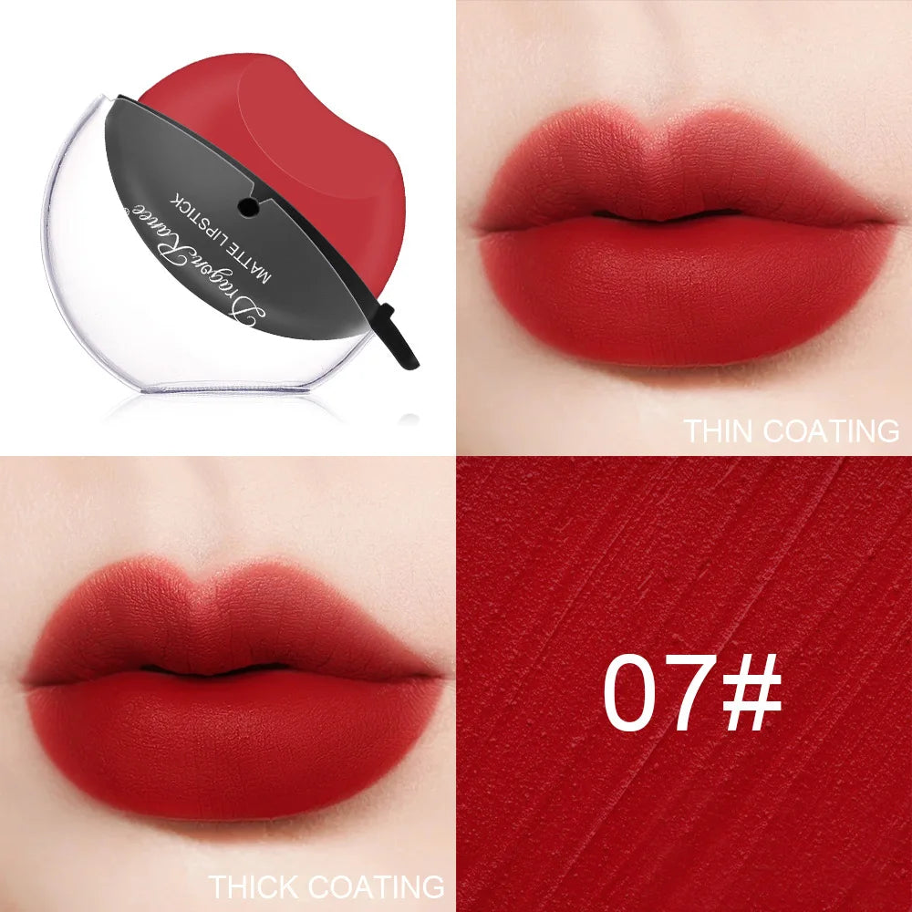 New Squeeze Into Lazy Lipstick Lip-shaped Lipstick Moisturizing Matte Lip Makeup Tint Waterproof Nonstick Cup Lipgloss Korean