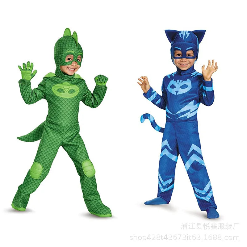 cosplay Blue Pajama Boys Girls Anime Hero Costume with Mask Cosplay Clothe Suit  Halloween costume Birthday Party  Gift - Seprincess