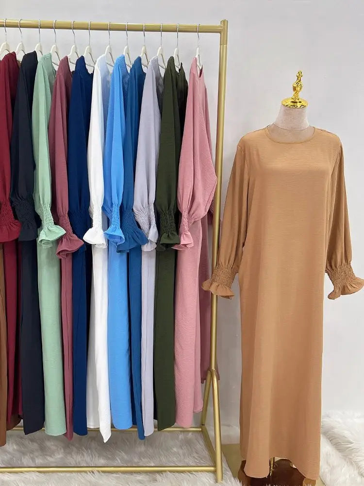 Ramadan Abaya Dubai Kaftan Muslim Long Dress Turkey Abayas For Prayer Islamic Clothing Women Robe Longue Femme Musulmane - Seprincess