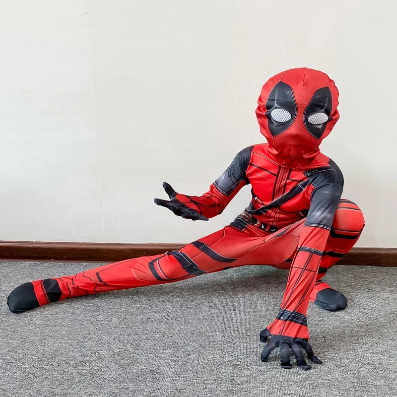 Deadpool Bodyguard Bodysuit Halloween Costume Children's Deadpool Cosplay Costume Adult Set - Seprincess