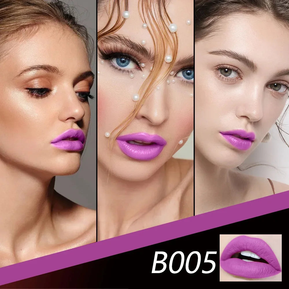 Hot Barbie Pink Matte Pink Lipstick for Women Long Lasting Lipstick Waterproof No Dry Feeling Creamy High Pigmented Formula - Seprincess