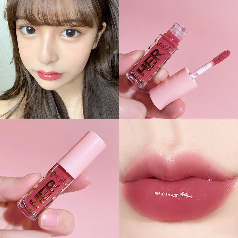 Moisturizing Glitter Lip Gloss Long Lasting Sexy Plumper Pearl Jelly Liquid Lipstick Shiny Mirror Lips Tint Lips Makeup Cosmetic - Seprincess