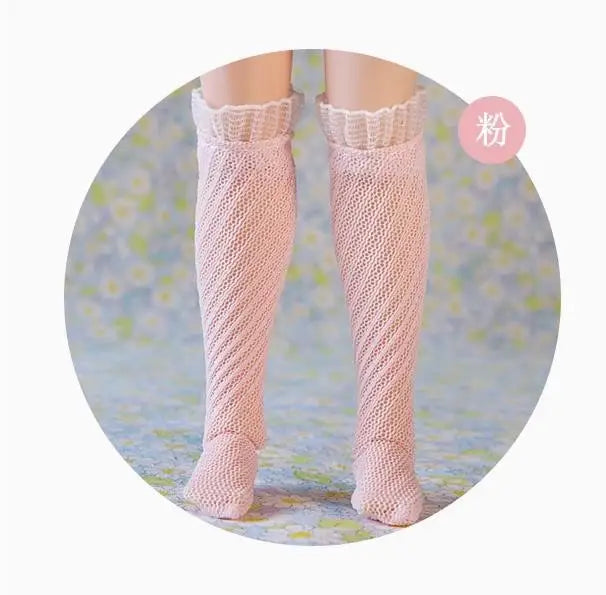 Blyth Dolls Lace Socks Knee Highs Socks Stocking for 1/6 Doll Clothes accessories(fit Azone, Pullip,Barbies, Blyth, 1/6 Doll)