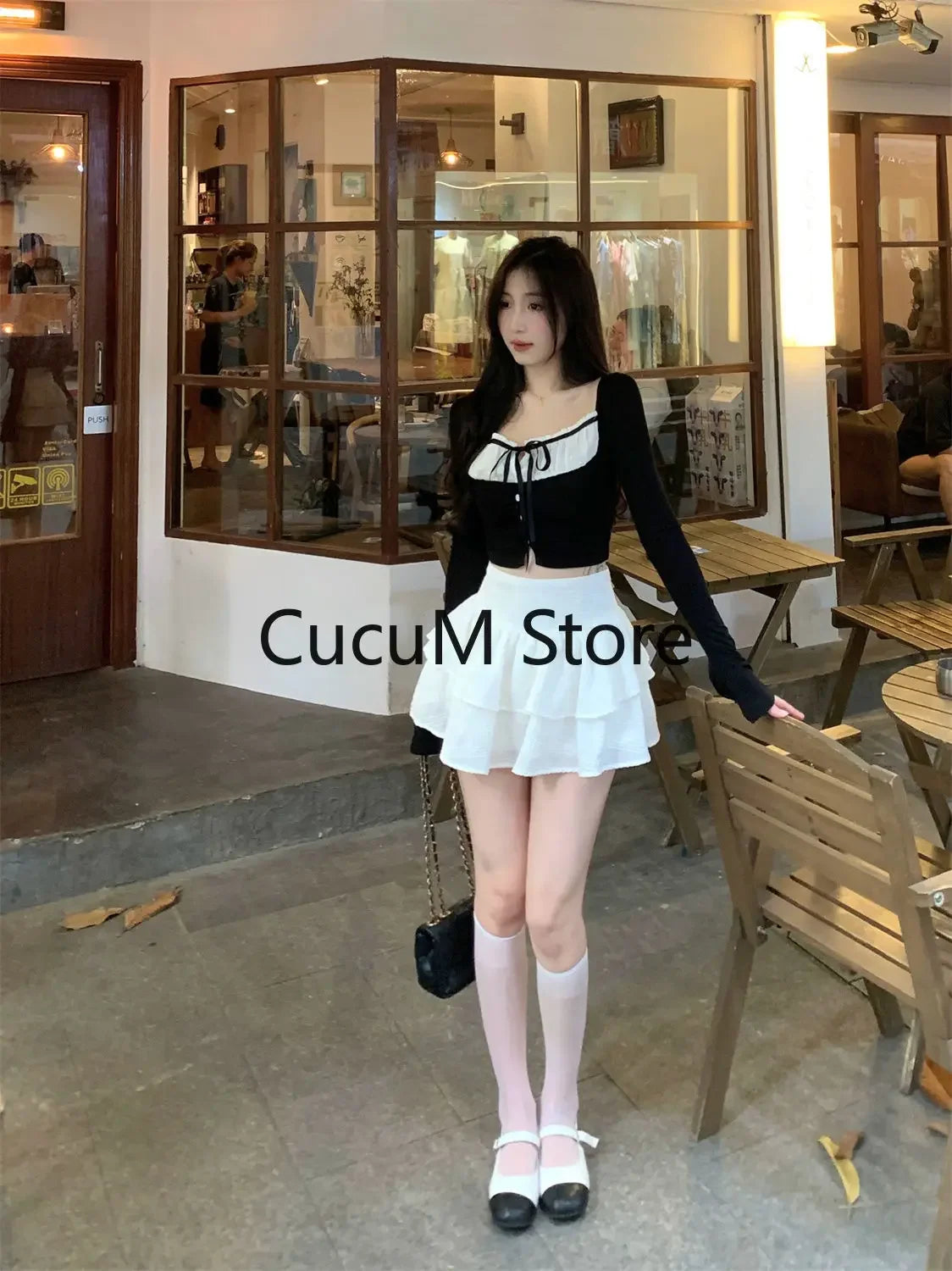 2024 Summer 2 Piece Set Sweet Women Casual Bow Shirts + Fairy Elegant Sexy Bodycon Mini Skirts Slim Beach Style Korean Suit - Seprincess