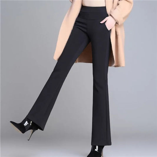 Autumn Winter Flare Women's Pants Slim Skinny Leggings Female Trousers New In One Size Harajuku Classic Original Elastic Vintage