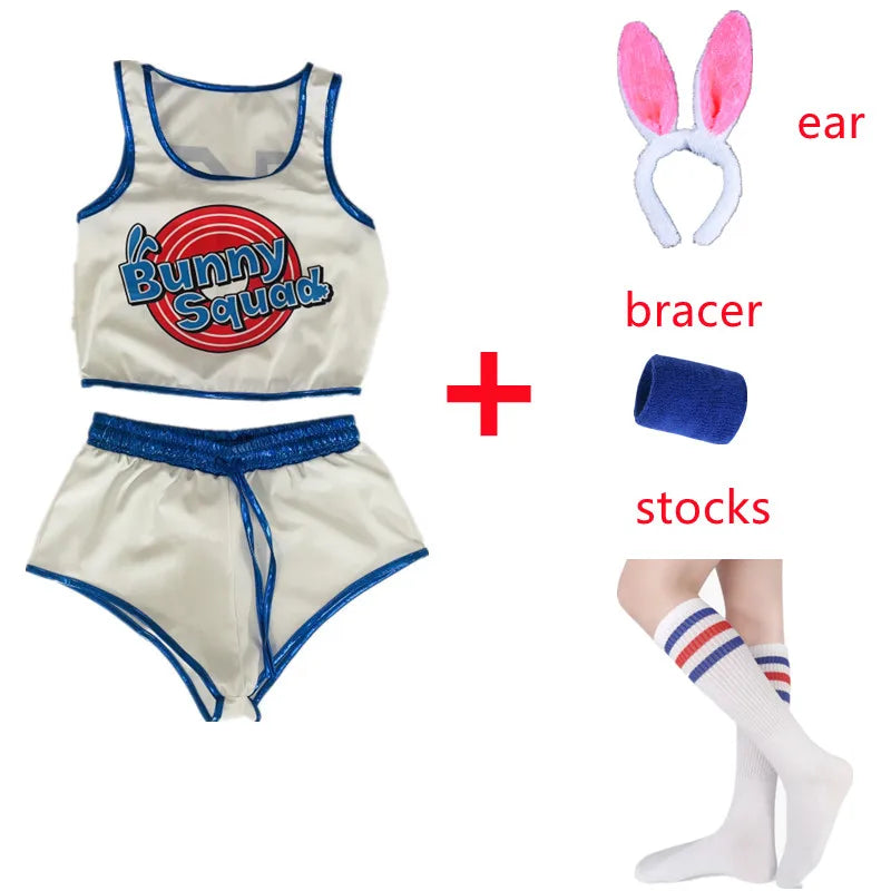 Space Lola Bunny Rabbit Cosplay Costume Rabbit Bunny Jam Costumes Women Girls Halloween Party Clothes Carnival suit - Seprincess