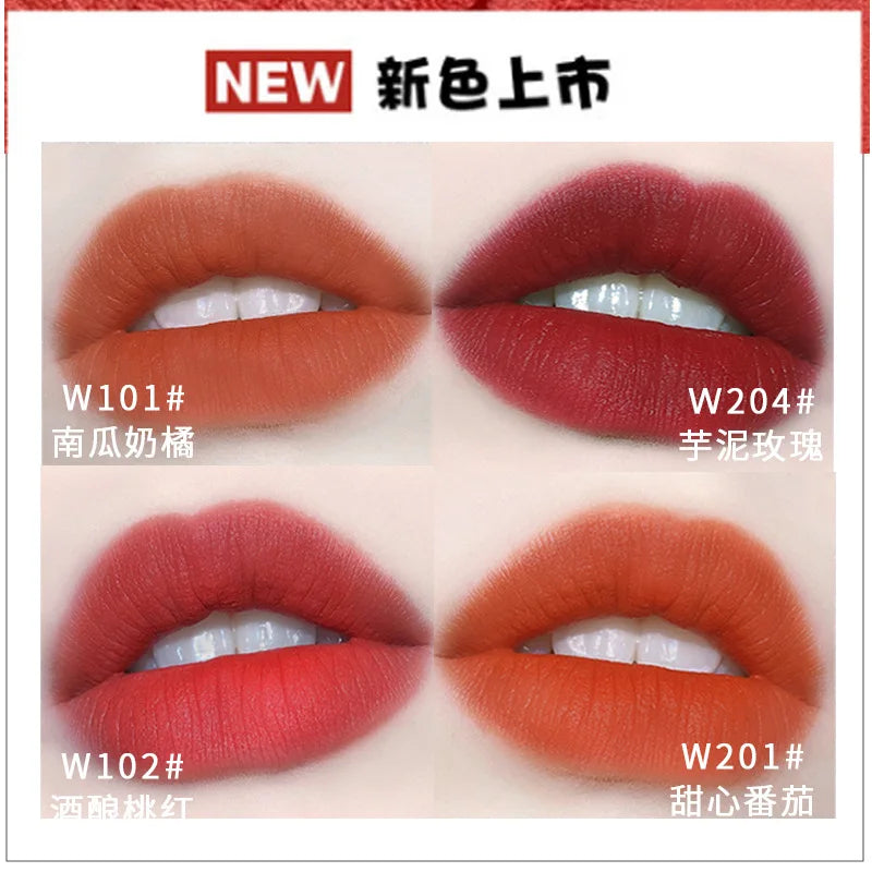 Velvet Orange Lipstick Brighten Skin Matte Lipsticks Waterproof Long Lasting Lip Stick Lip Tint Women Korean Cosmetic Lip Glaze - Seprincess