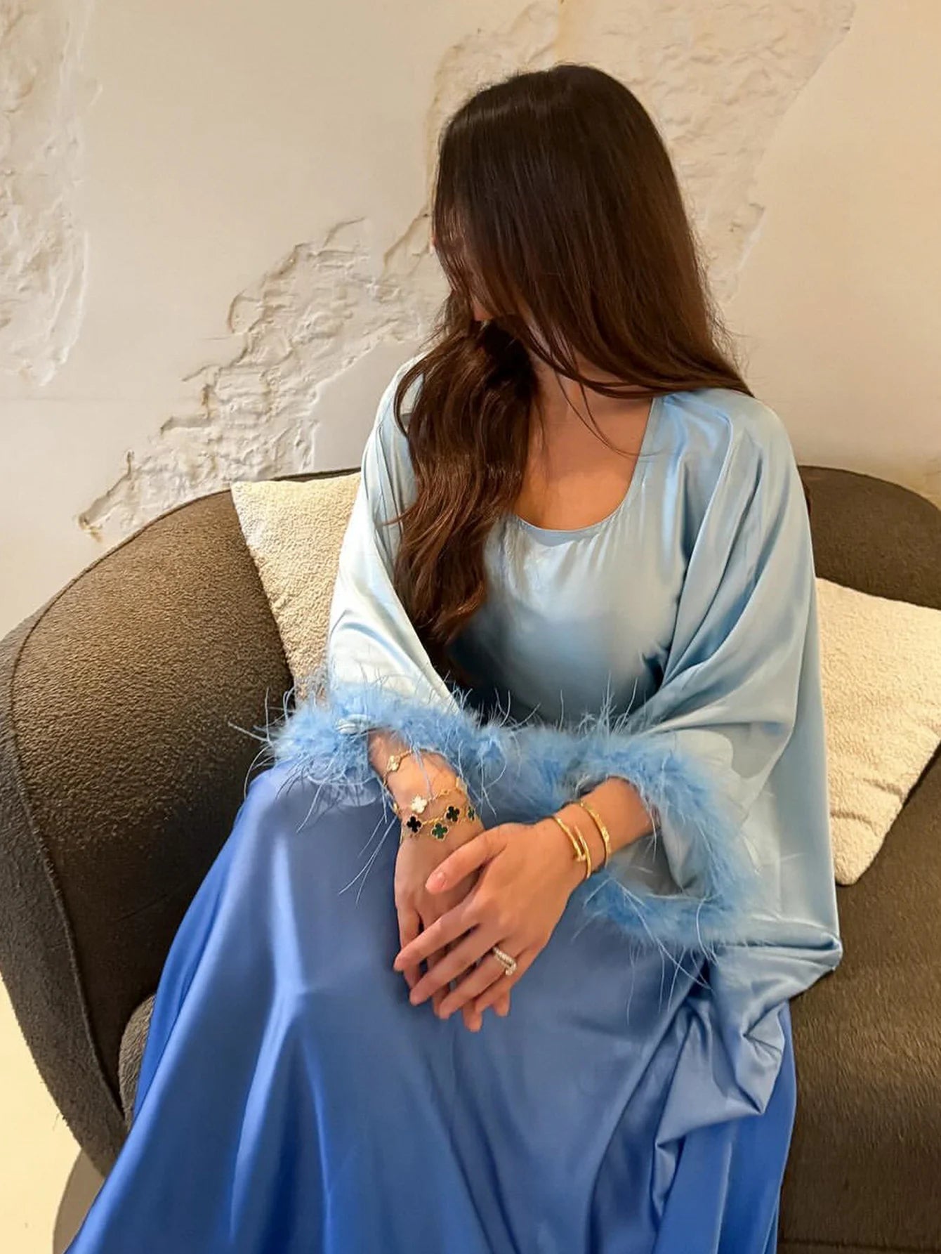 Fashion Ramadan Eid Islamic Abaya Saudi Luxury Batwing Butterfly Muslim Maxi Kaftan Dress Abayas For Women Robe Femme Vestidos - Seprincess