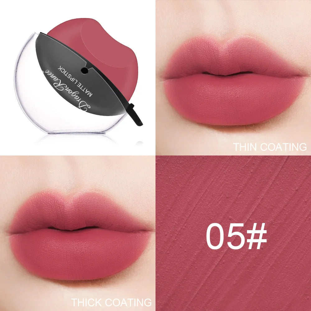 Dragon Ranee Matte Velvet Mist Lipstick Designed for Lazy People Lip Shape Lip Gloss Long Lasting Easy To Color Beauty Makeup - Seprincess