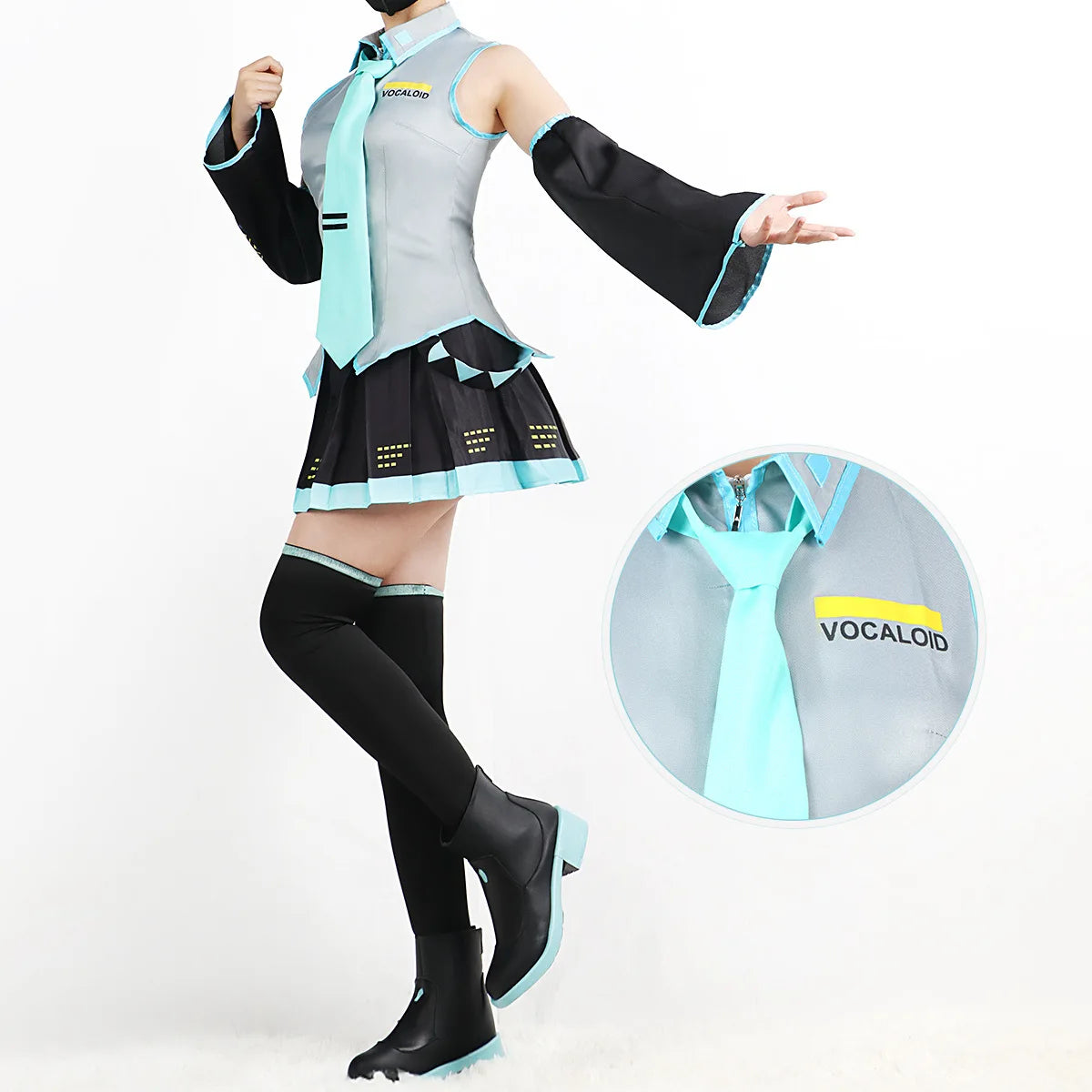 Anime Character Performance Clothes Hatsune Miku MIKU Anime Clothes Cosplay Clothes JK Skirt Same Suit Wig Accessories Halloween - Seprincess