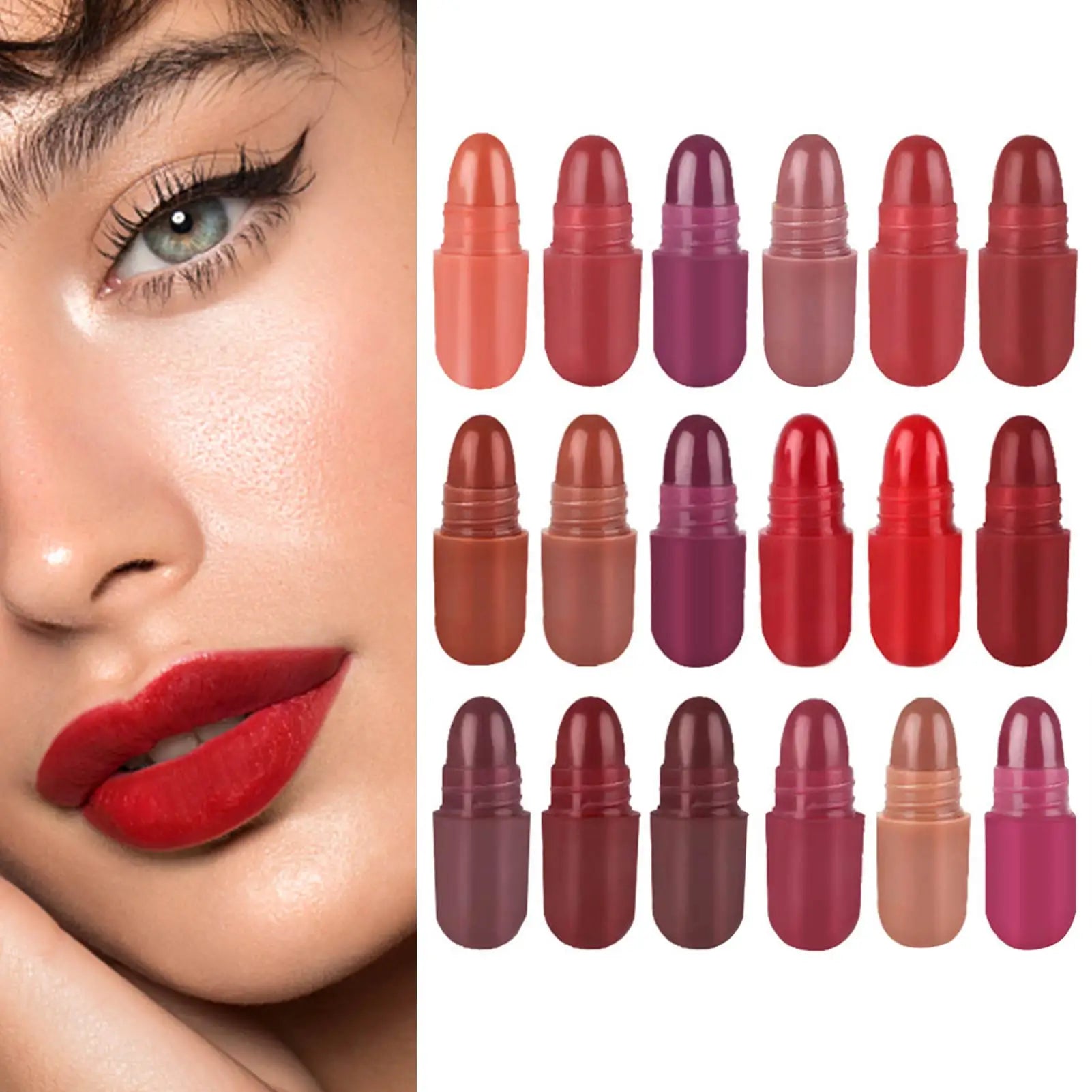 Pills Lipstick  6/10/18 Colors Long Lasting Pill Lipstick Cute Waterproof Non-Fading Lipstick Velvet Matte Lipstick Set - Seprincess