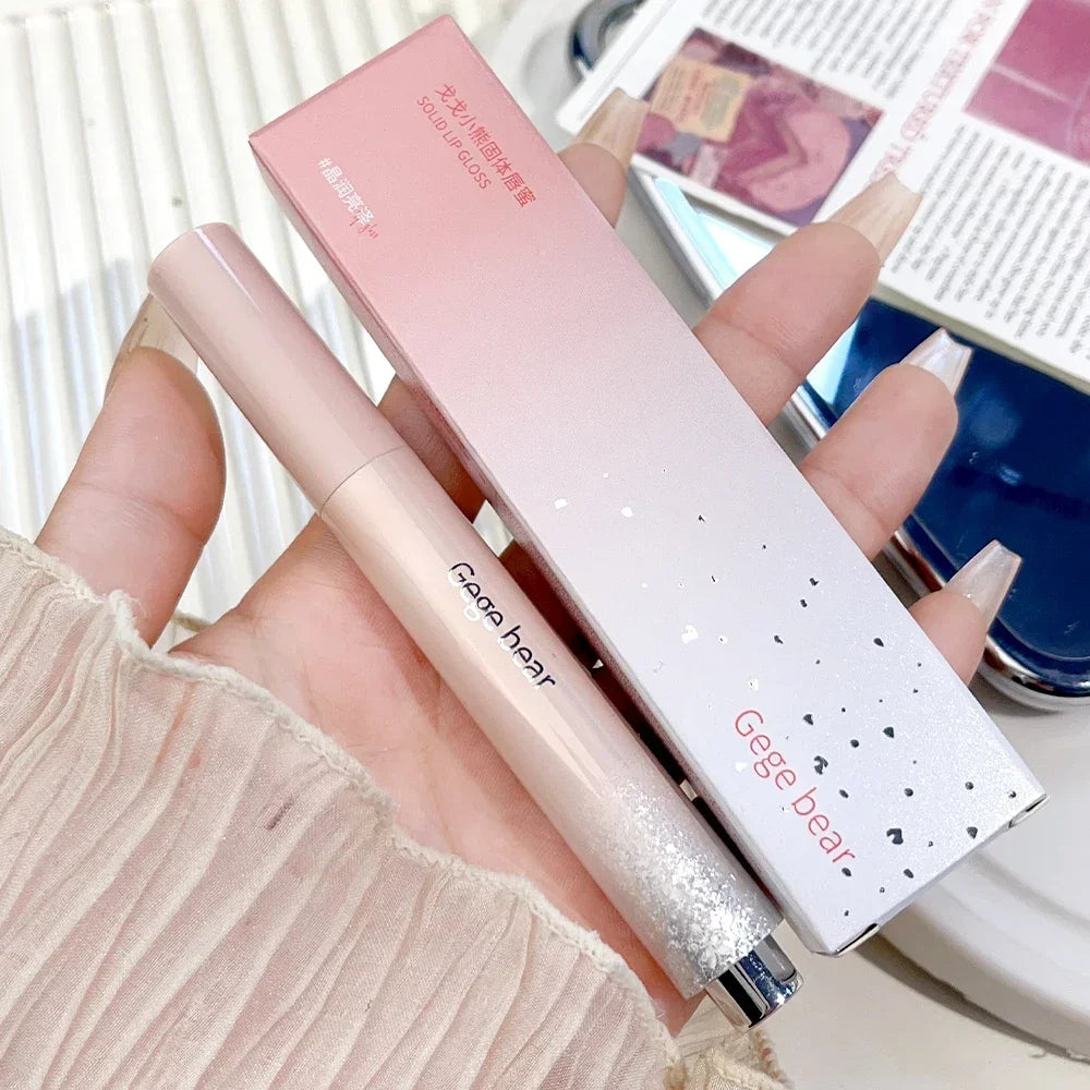 Clear Water Light Solid Lip Gloss Jelly Watery Pink Lipstick Pencil Moisturising Mirror Lipstick Pen Korean Lips Makeup Cosmetic - Seprincess