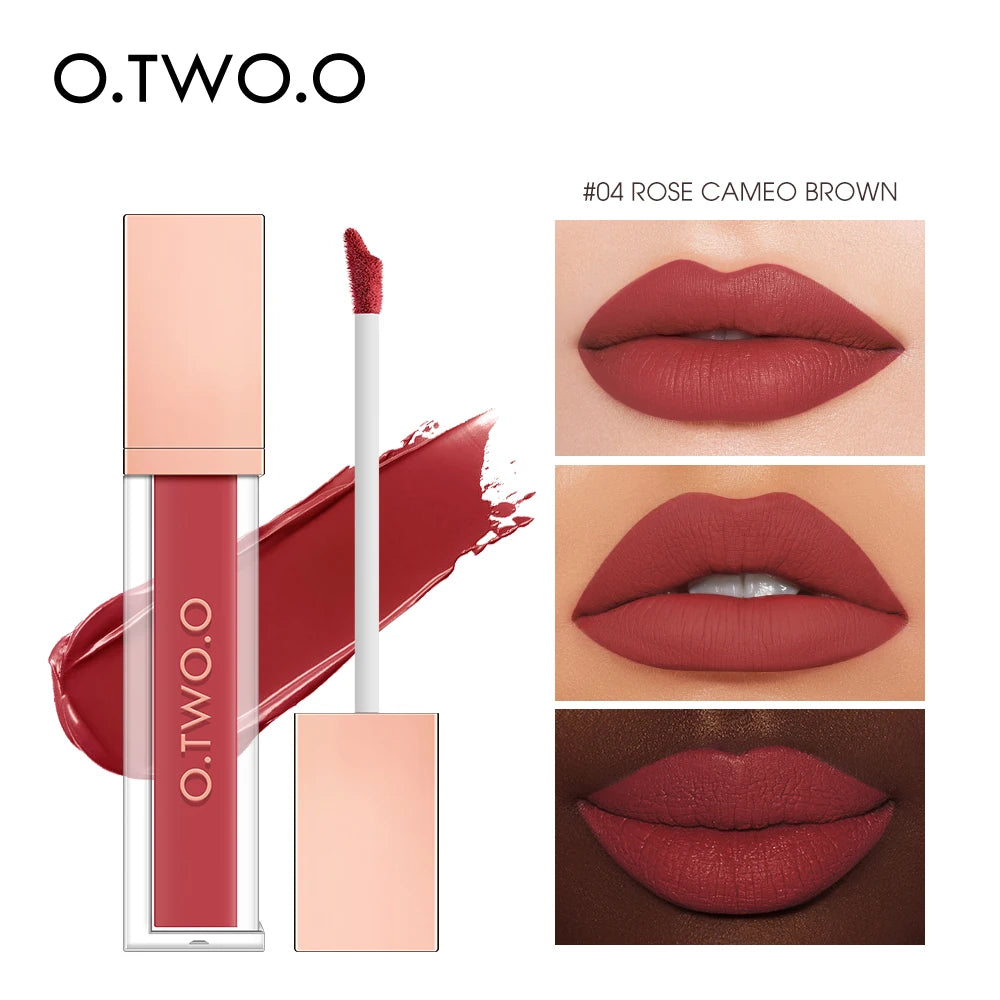 Wholesale O.TWO.O Liquid Lipstick Lip Gloss 12 Colors Waterproof Long-lasting Matte Lip Stain Lip Glaze For Women Cosmetics - Seprincess