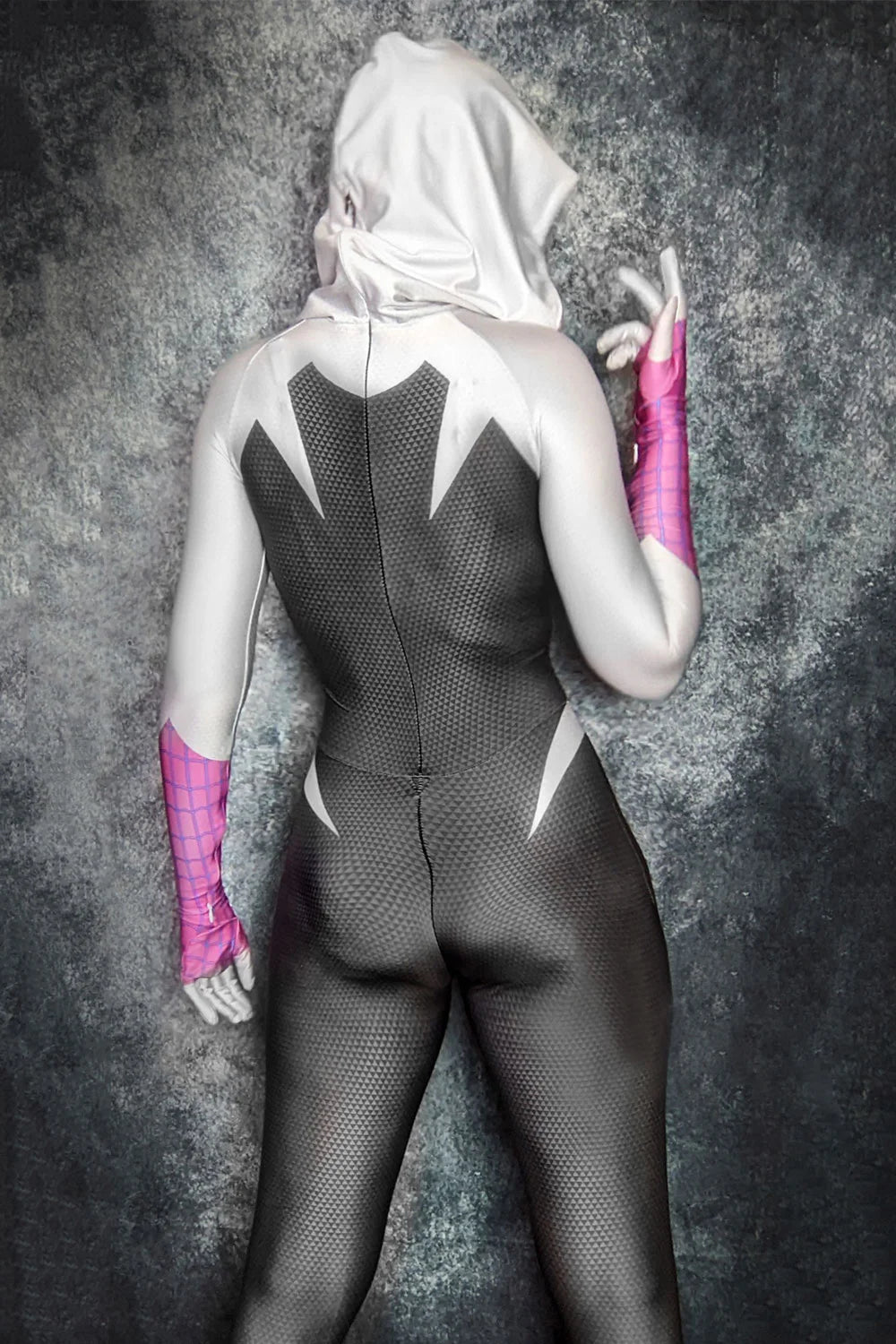 SpiderMan Across the Spider Verse Gwen Stacy Costume Cosplay 3D Printed Spandex Superhero Halloween Costume Spiderwomen Bodysuit - Seprincess