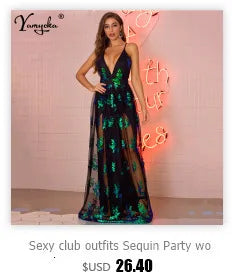 Sexy vintage maxi Slip Sequin Party dress women summer elegant wedding bodycon Dress club outfits prom evening dresses vestidos - Seprincess