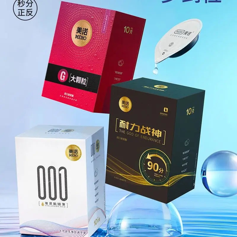 0.01 Ultra Thin Condom Sex Toy For Men Adult G-spot Thread Cock Condoms Lasting Male Penis Sleeves High Sensitive Sex Products - Seprincess