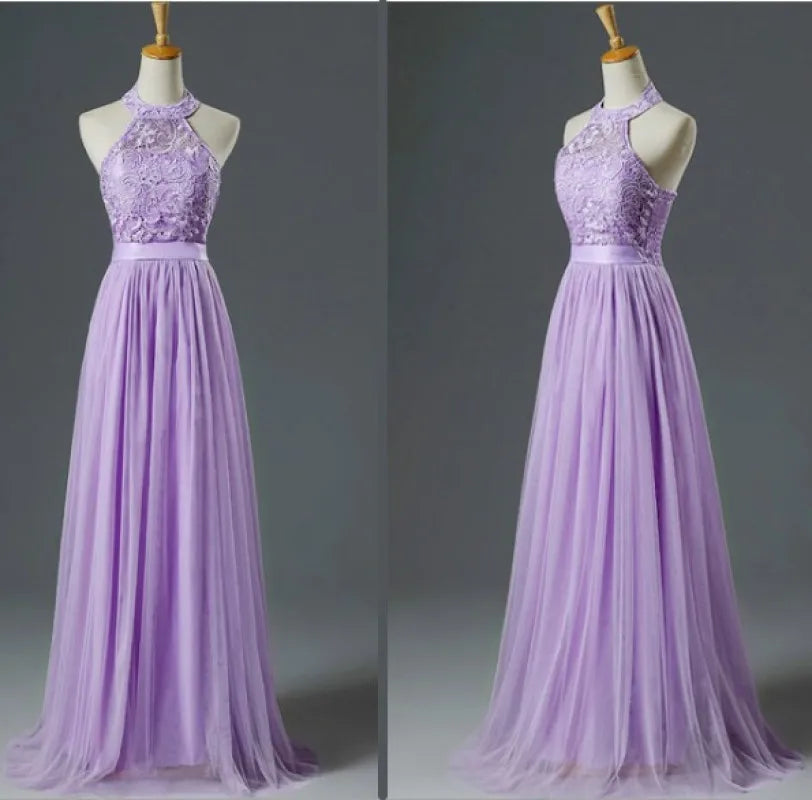 2024 New Light Purple Pink Bridesmaid Dresses Graduation Vestidos Longo Long Prom Robes Cheap Wedding Party Dress - Seprincess