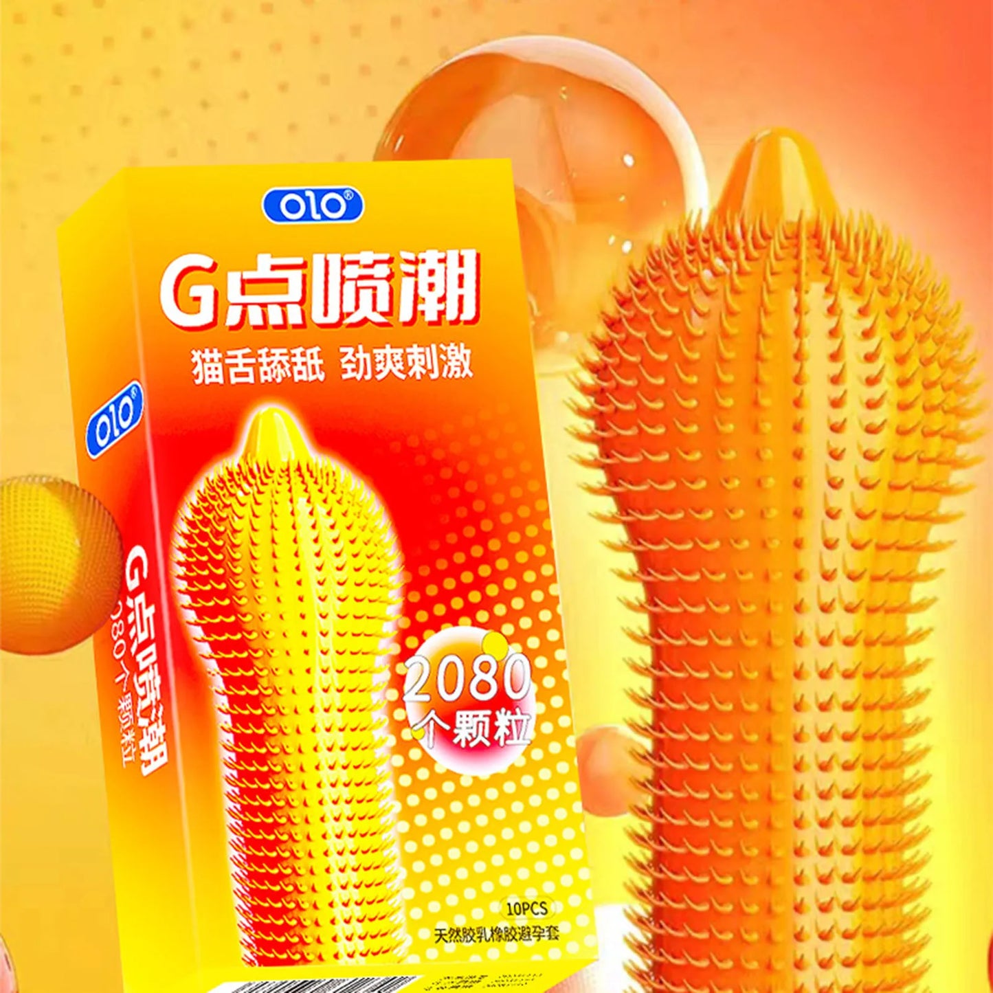 Super Dotted Large Spiked Condom Sex Toys Adult Supplies Natural Rubber Special Condoms Lubricated Penis Sleeve Sex Shop For Men - Seprincess