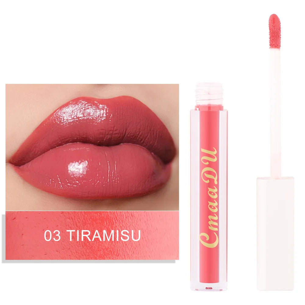 CmaaDu Hydrating Mirror Glossy Liquid Lipstick Lip Gloss  Moisturizing Lip Glaze  Non-Sticky Tint Glow Plumper Makeup Lipgloss - Seprincess