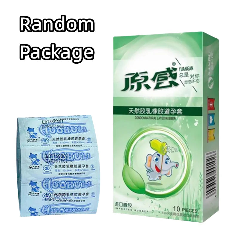 Random Condoms  Adult Large Oil Ultra Thin Condom Smooth Lubricated Condoms for Men Contraception Intimate Erotic - Seprincess