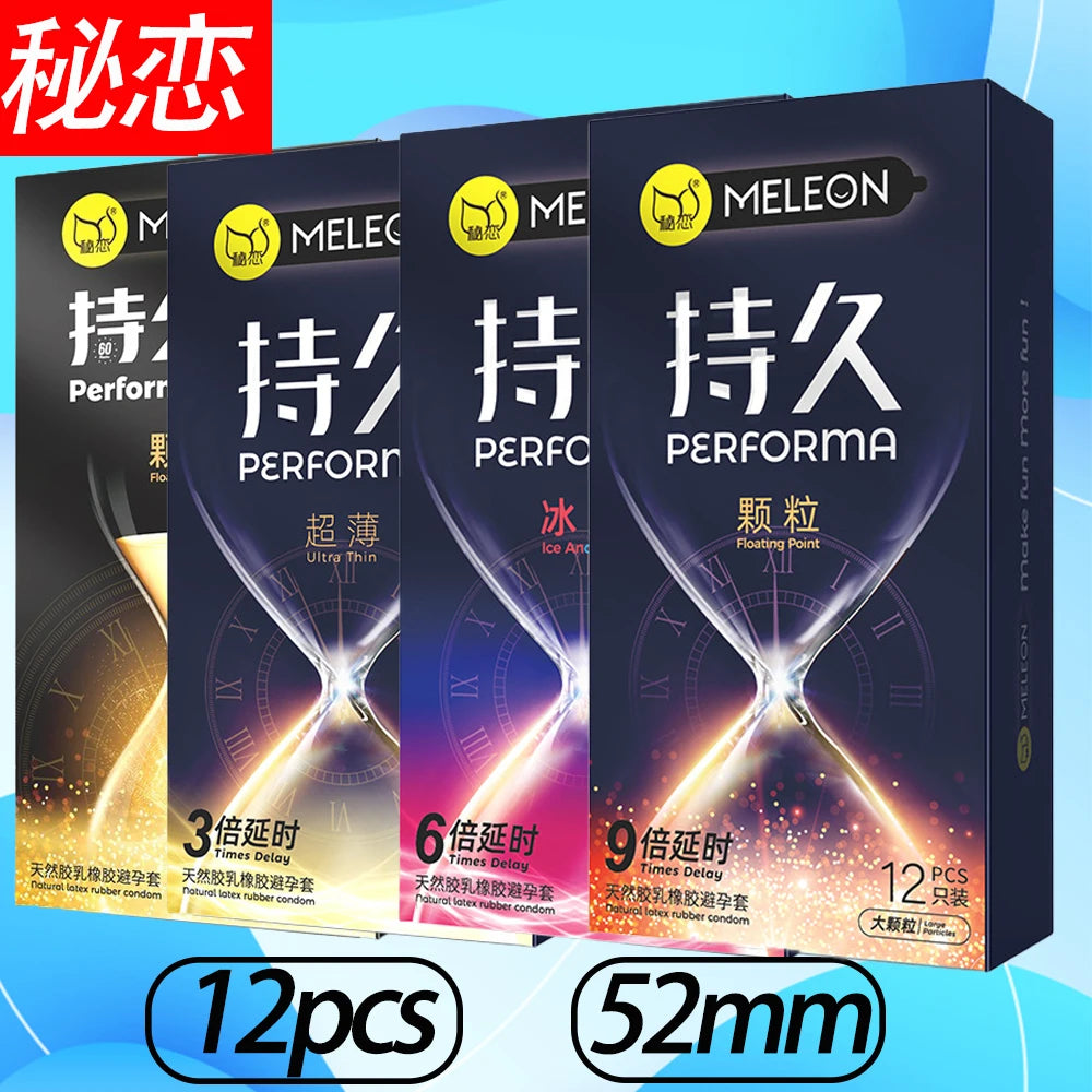 Durable Condom Natural Latex Rubber Ice and Fire Pellet Safety Condom Penis Sleeves Adult Erotic Birth Control Safer Sex Product - Seprincess