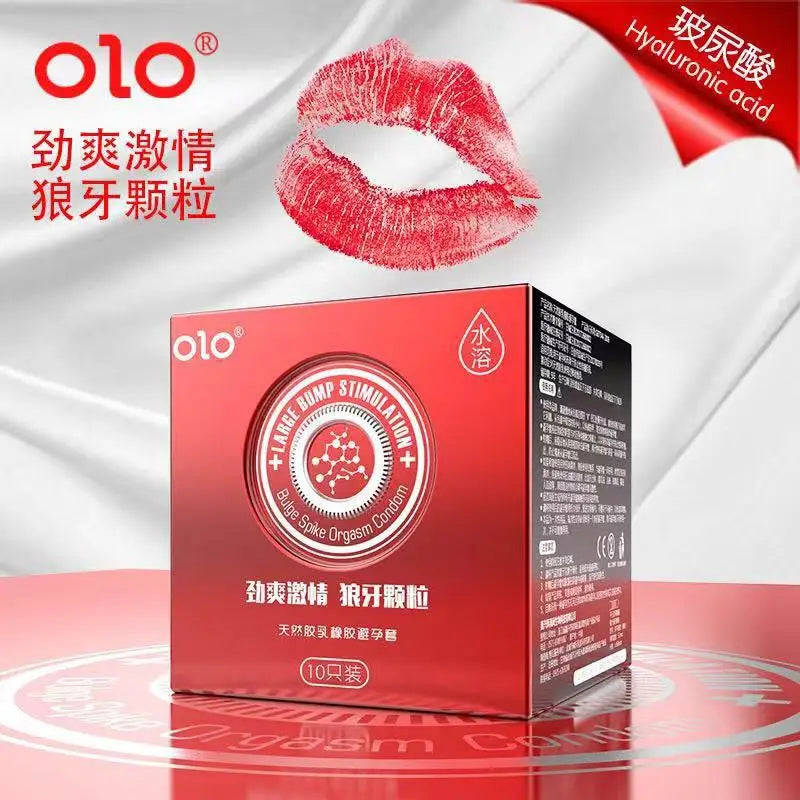 10PCS Spikes Condom Ultrathin Sex Toys Cock Penis Sleeves for Men Delay Ejaculation Erotic Product Passionate Dotted Sexshop 18+ - Seprincess