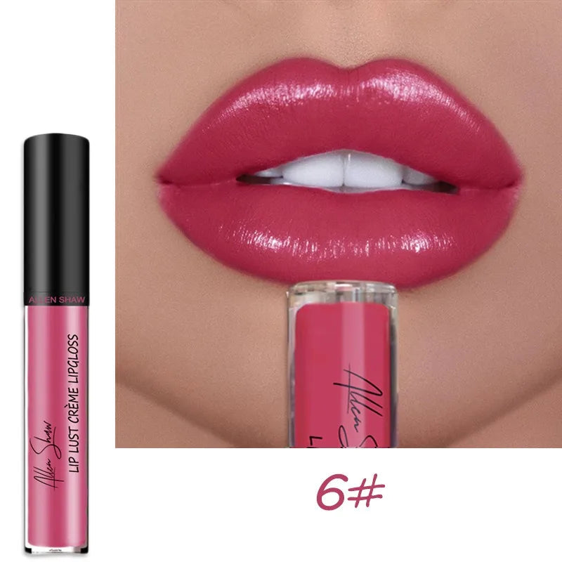 12 Colors Sexy Women Lipstick Waterproof Long Lasting Moist Lip Gloss Vivid Colorful Lipgloss Women Makeup maquiagem - Seprincess