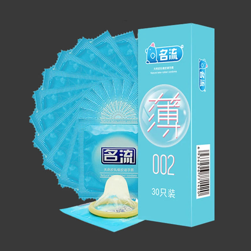 24/30pcs Multipack Condoms For Men Delay Ejaculation Mingliu Ultra Thin Sensitive Dotted Ribbed Condom Mutual Climax Sexy Toys - Seprincess