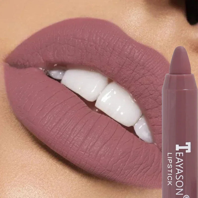 Nude Matte Velvet Lipstick Moisturizing Long Lasting Sexy Non-Stick Cups Lipsticks Waterproof Not Fading Korean Makeup Cosmetics - Seprincess