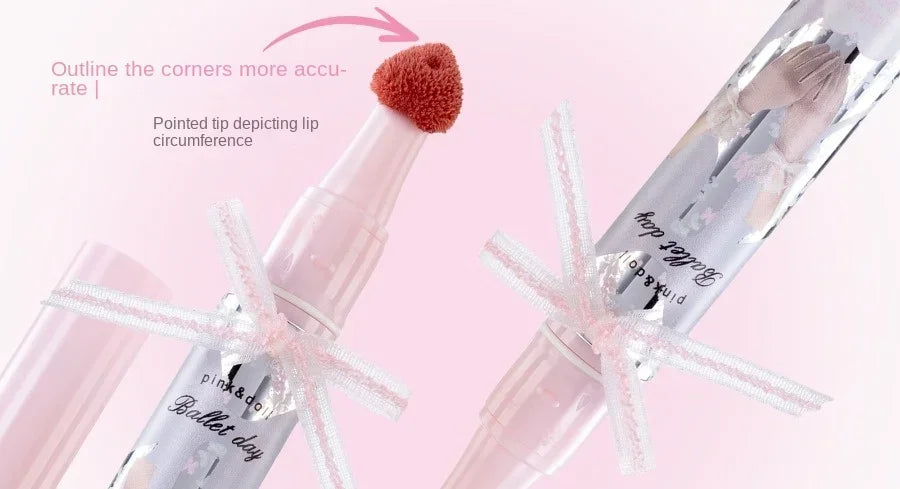 FLORTTE Little Bow Collection Film-forming Lipgloss Non-Stick Lip Glaze Liquid Lipstick Lip Plumper Natural Gloss Finish - Seprincess