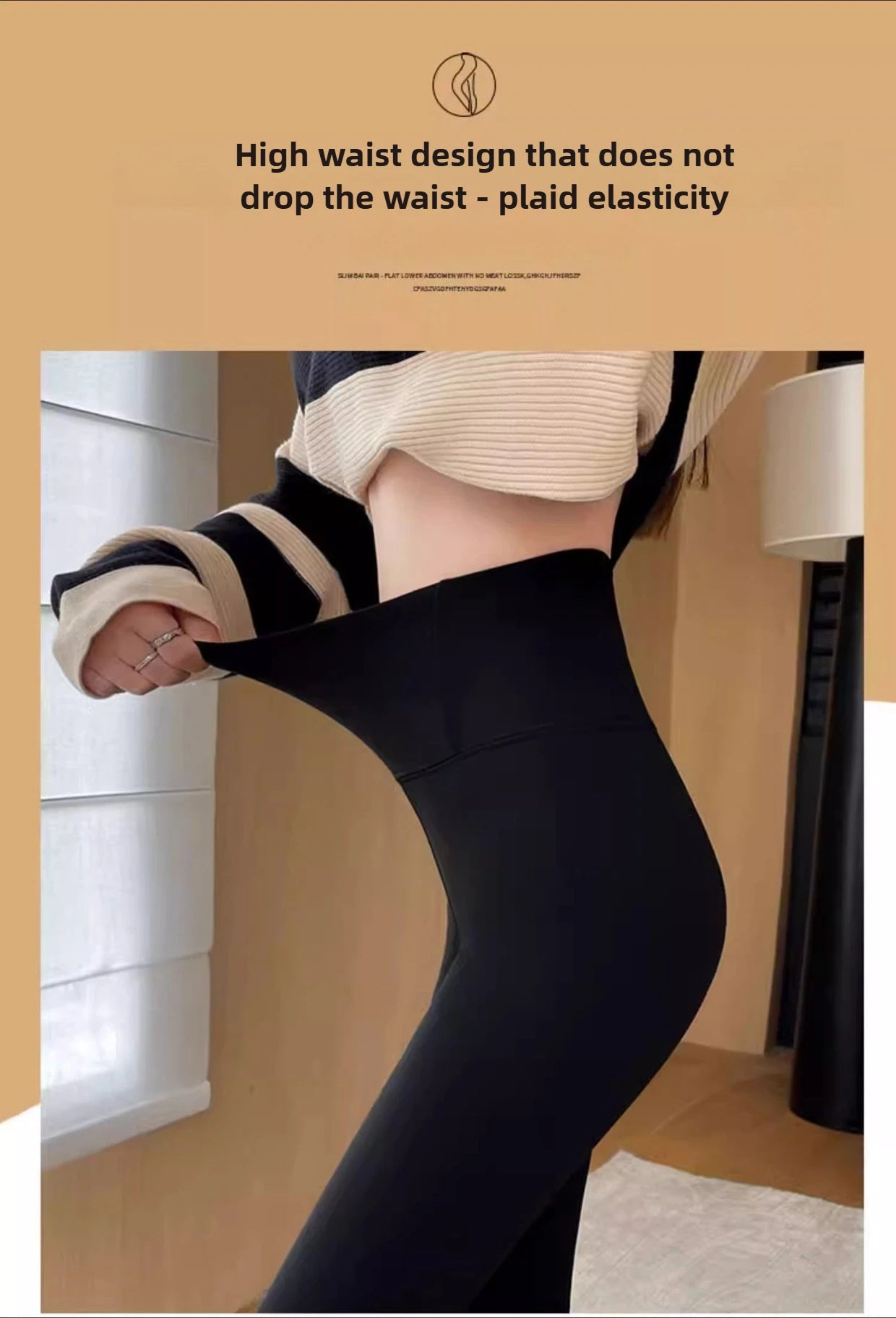 2024 New Autumn and Winter Shark Flared Pants Women's Wear High Waist Skinny Elastic Yoga Fleece Leggings