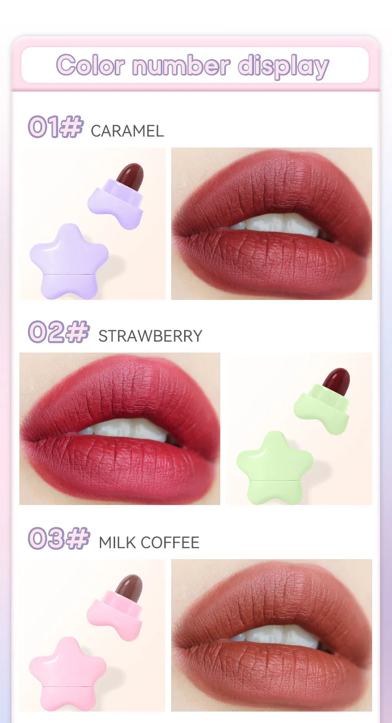 DEROL Matte Set Lipstick Capsule Lipstick Star Candy Mini Capsule Lipstick - Seprincess