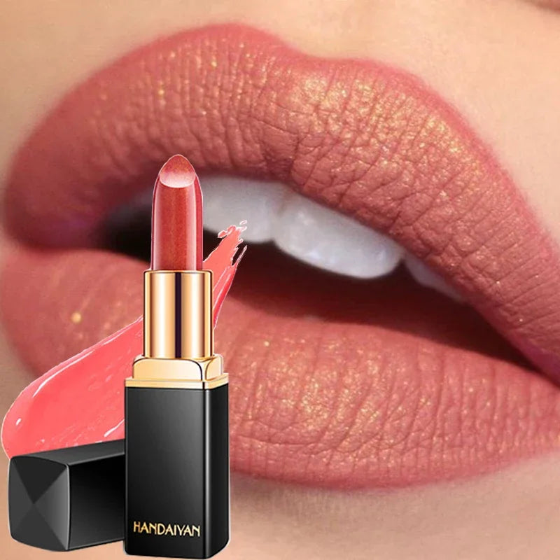 Mermaid Moisturizing Lipstick 9 Colors Waterproof Long Lasting Pigment Nude Pink Shimmer Lipstick Luxury Women Makeup Cosmetics - Seprincess