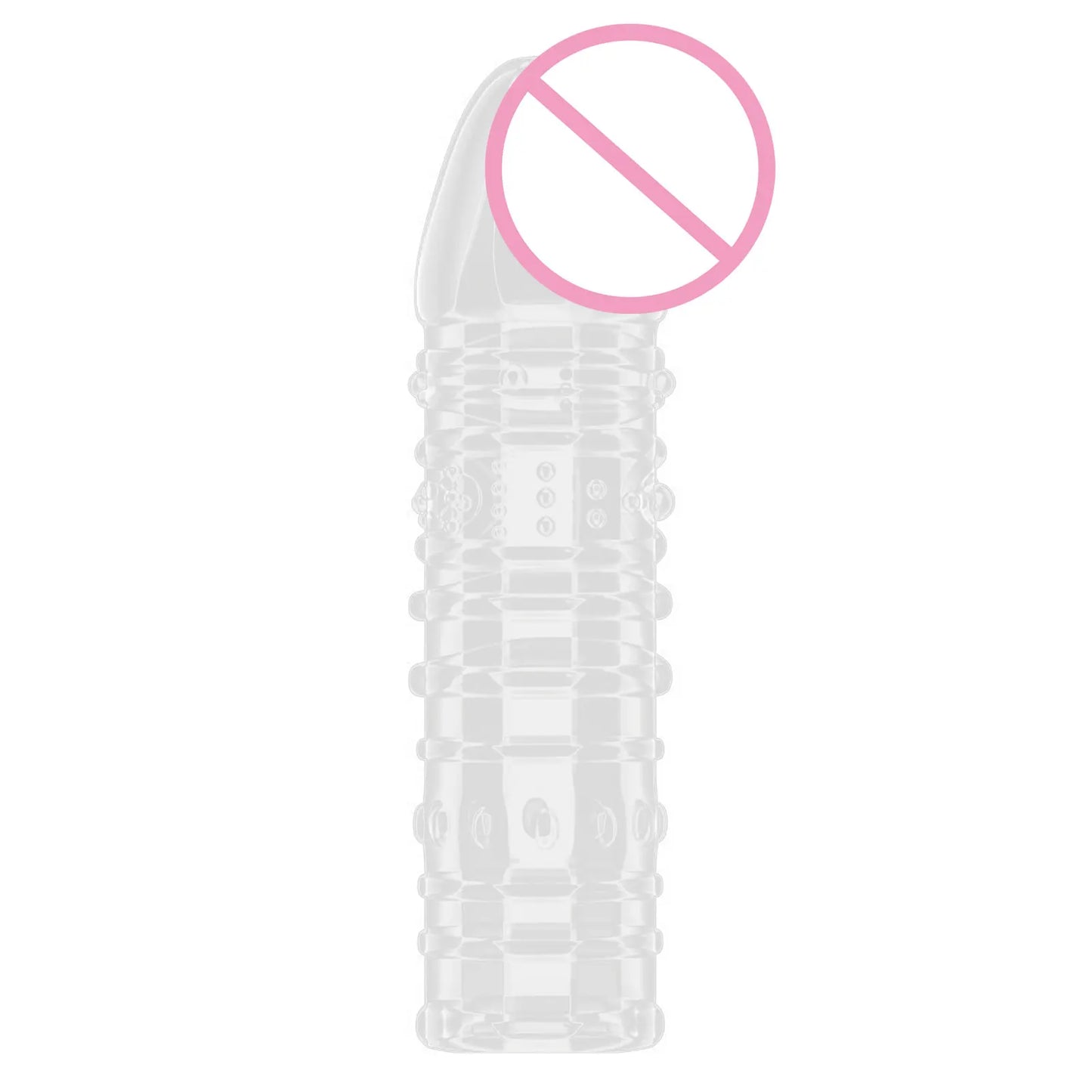 Reusable Condoms Sex Toy Ribbed G-spot Cock Ring Passionate Latex Penis Sleeves Delay Ejaculation Condom Sex Product for Men 18+ - Seprincess