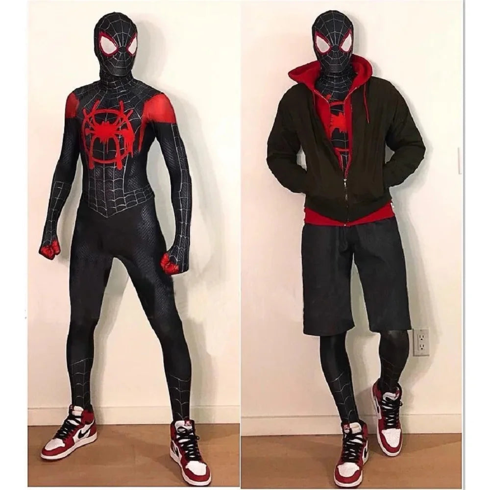 Child Spiderman Costume Peter Parker Bodysuit Halloween Boys Girls Play Movie Fan Cosplay Fantasy - Seprincess