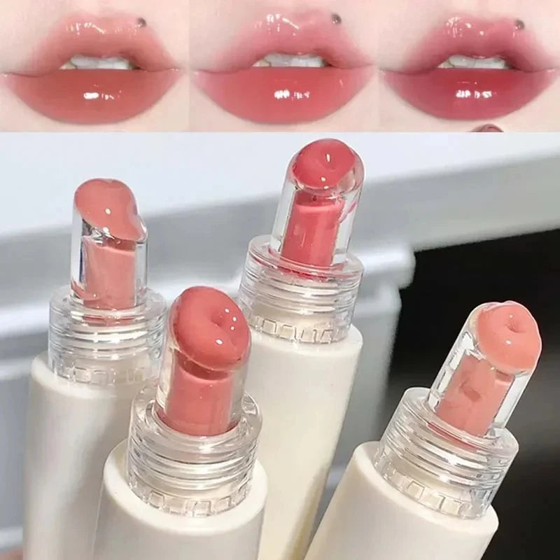 Glossy Mirror Tea Red Liquid Lipstick Crystal-frozen Glossy Lip Glaze Waterproof Long Lasting Lip Gloss Doodle Lip Korean Makeup - Seprincess