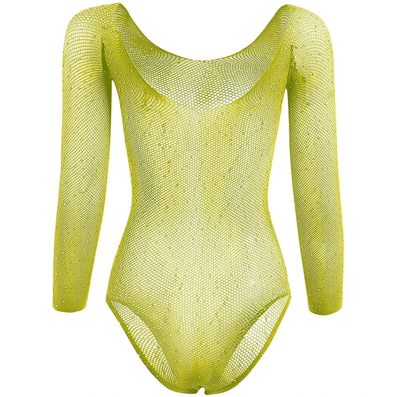 Bodysuit Tight fitting mesh jacket with exposed breasts and deep V-belt pantyhose sexy lingerie new items sissyfikation