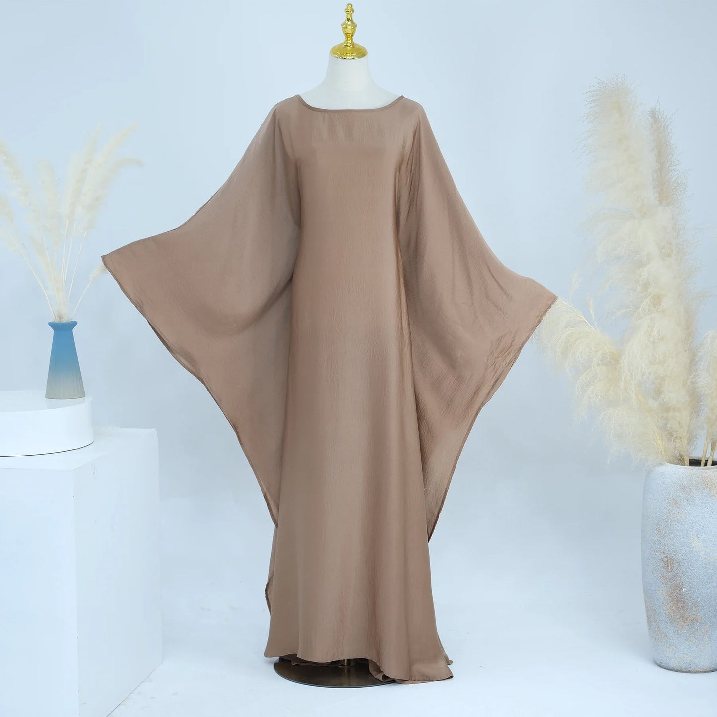 Jazz Crepe Butterfly Closed Abaya Dubai Luxury Ramadan Dress Islamic Clothing Dresses Wholesale Abayas for Muslim Women Clothes - Seprincess