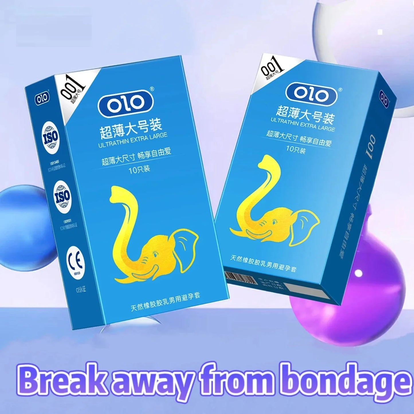 10Pcs 0.01 Ultra Thin Condom 55mm XXL Size Sex Toys for Adult Contraception Sleeves for Penis Plus Size Safety Condoms Sex Tools - Seprincess